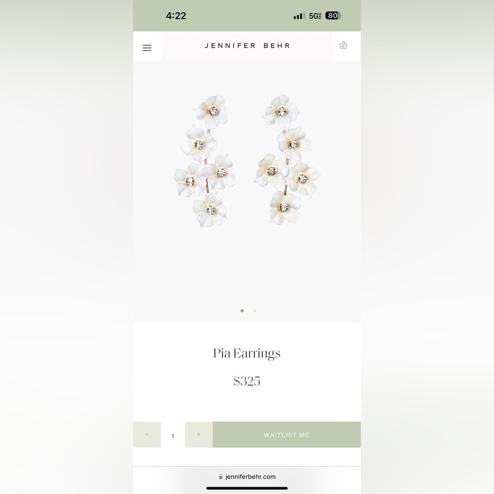 Jennifer Behr Pia Earring (sold out) - Picture 1 of 5